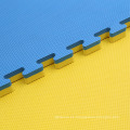 Tapetes de rompecabezas de 40 mm en acabado tatami azul / amarillo
